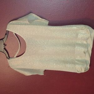 Sheer gold top. Super light weight